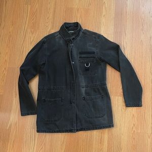 Distressed Black Denim Jacket by Noisy May Medium